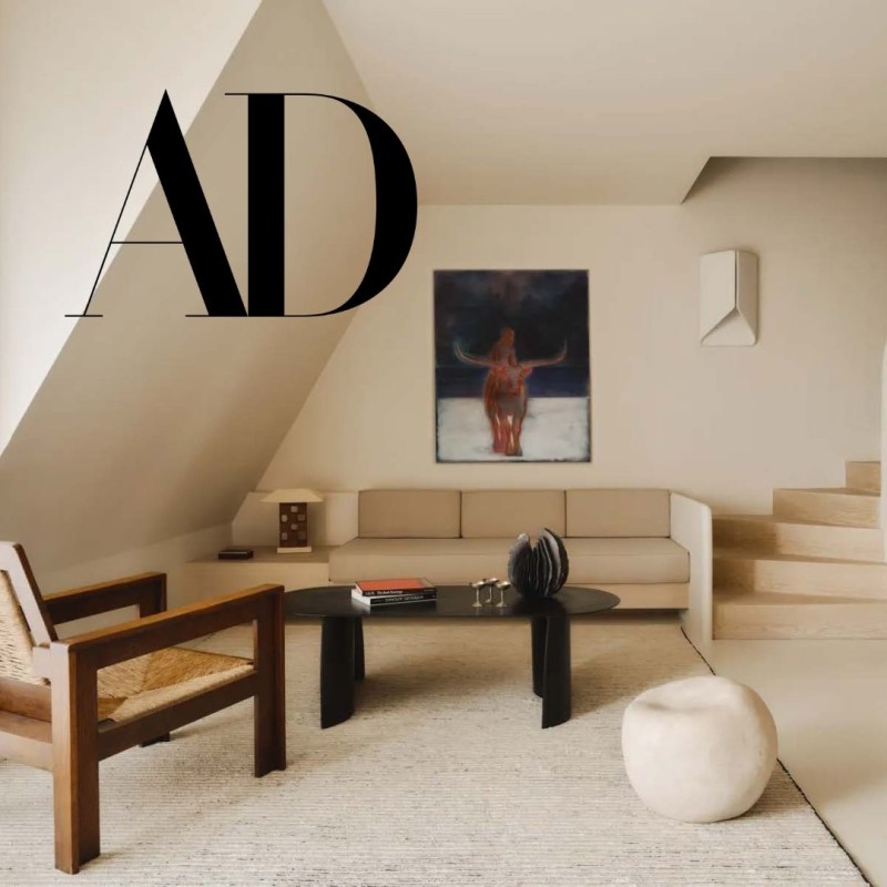 AD MAGAZINE - Visite privée : un duplex en bois doux rehaussé d'Inox